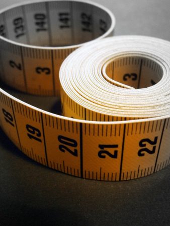 A measuring tape.